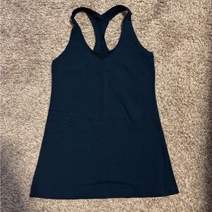 Lululemon racerback tank, blue, 6